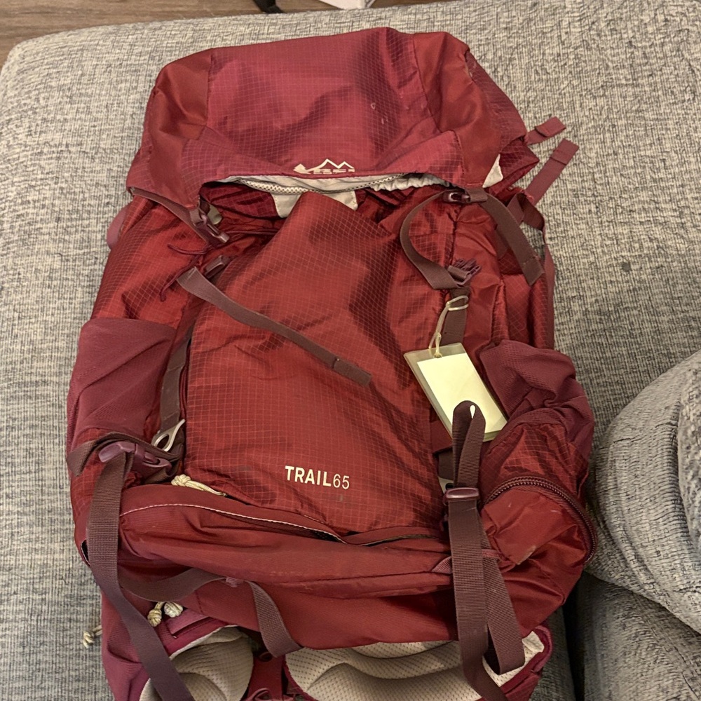 REI Trail65 Burgundy Backpack